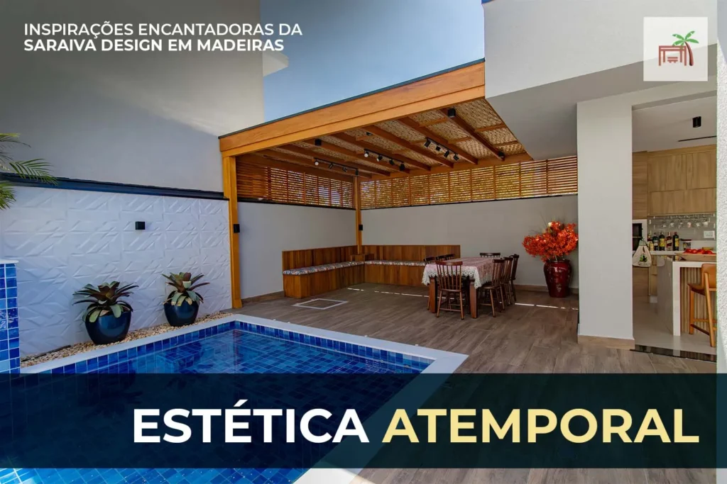 estética atemporal de um pergolado de madeira