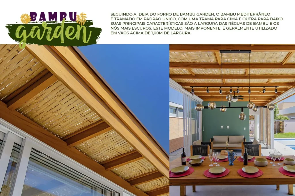 Forro de Bambu Garden para Pergolado