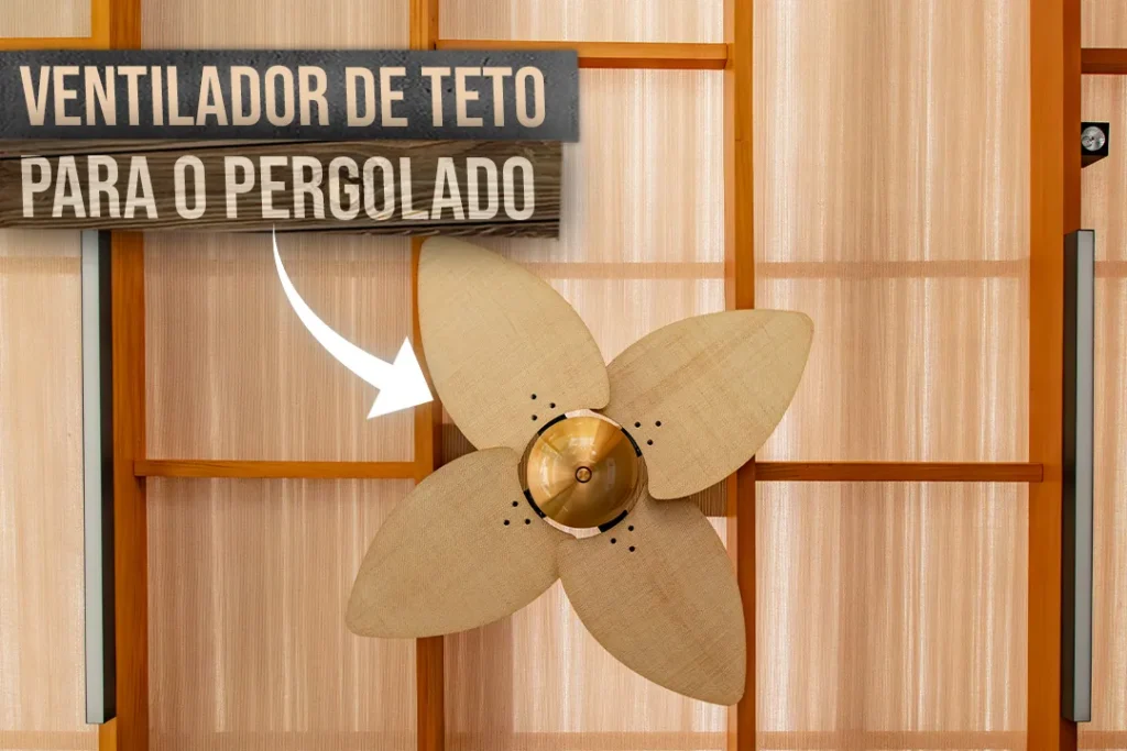 VENTILADOR DE TETO PARA PERGOLADO